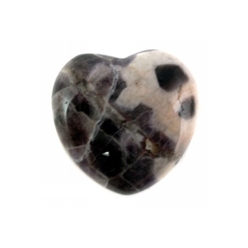 30mm Amethyst Puff Heart Healing Crystal