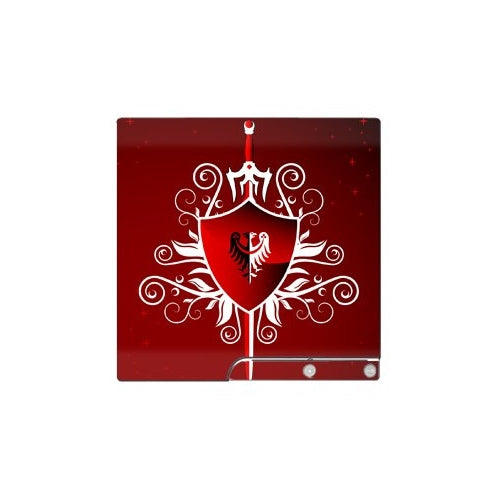 Red Shield Skin for Sony Playstation 3 Slim Console
