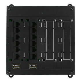 Leviton 476TM-512 Twist and Mount Patch Panel, 12 CAT 5e Ports