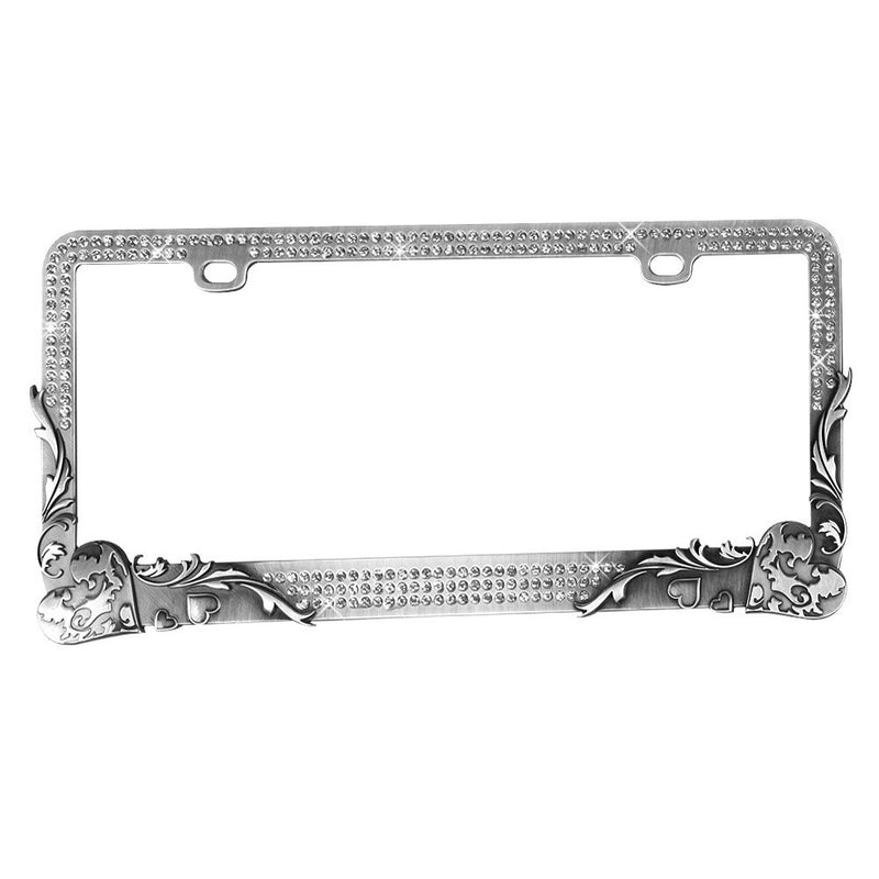 Valor LPF2HG011TSK Design License Plate Frame with Crystals