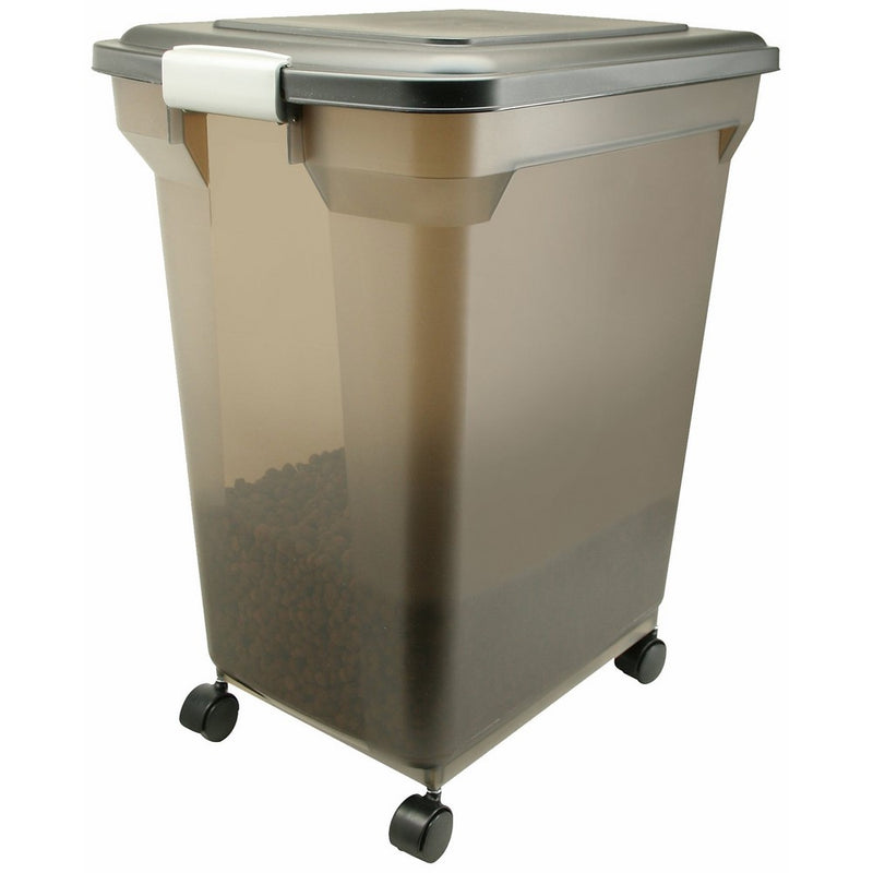 IRIS Premium Airtight Pet Food Storage Container, 55-Pounds,Smoke