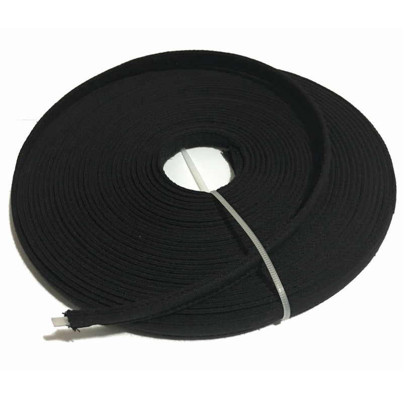 Item4ever Cotton Covered Poly Boning 1/2" PolypropyleneBlack (12 Yards)