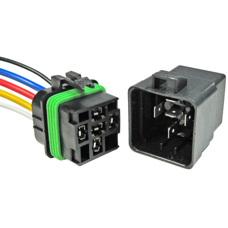 Pico 5593PT 12 Volt 40 Amp 5 Terminal General Purpose Automotive Change-Over Relay and Connector Pigtail Set