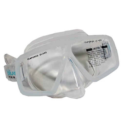 Scuba Choice Scuba Diving Blue Tekna Clear Silicone Mask