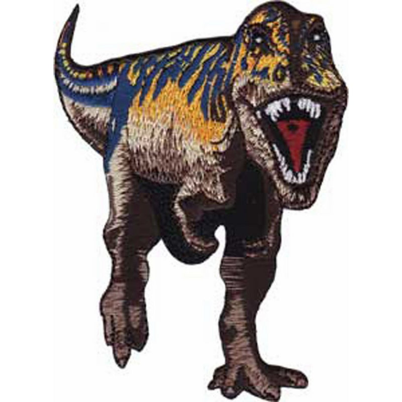 Application Purple and Brown T-Rex Patch