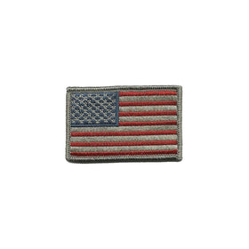 Tactical USA Flag Patch - Subdued Silver USA by Gadsden and Culpeper