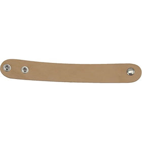 Springfield Leather Company 25pk of 1-1/4"x9" Adjustable Leather Wristbands with Pre-attached Snaps