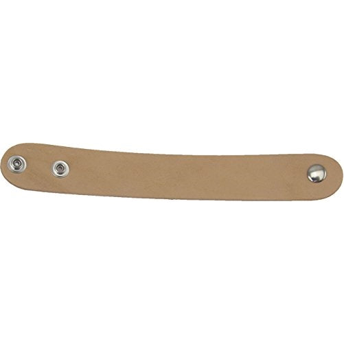 Springfield Leather Company 25pk of 1-1/4"x9" Adjustable Leather Wristbands with Pre-attached Snaps