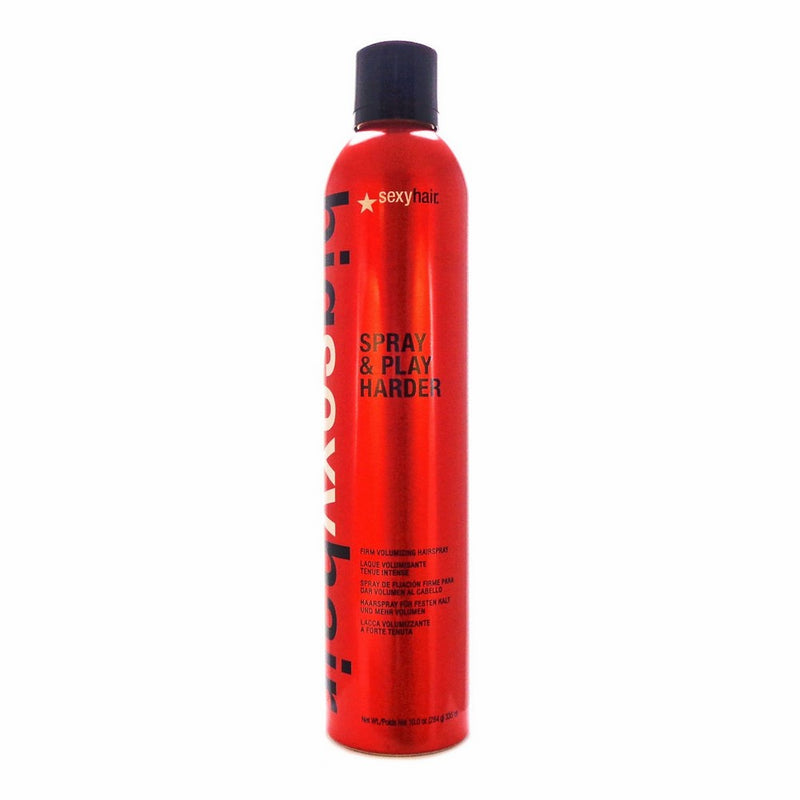 Sexy Hair Concepts Big Sexy Hair Spray & Play Harder Firm Volumizing Hairspray Boosting Volume & Thickness - Extra-Firm, Fast-Drying Formula For Flexible Weightless, High Shine & All Night Hold - 10oz