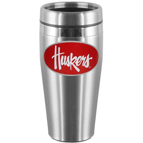 NCAA Nebraska Cornhuskers Steel Travel Mug