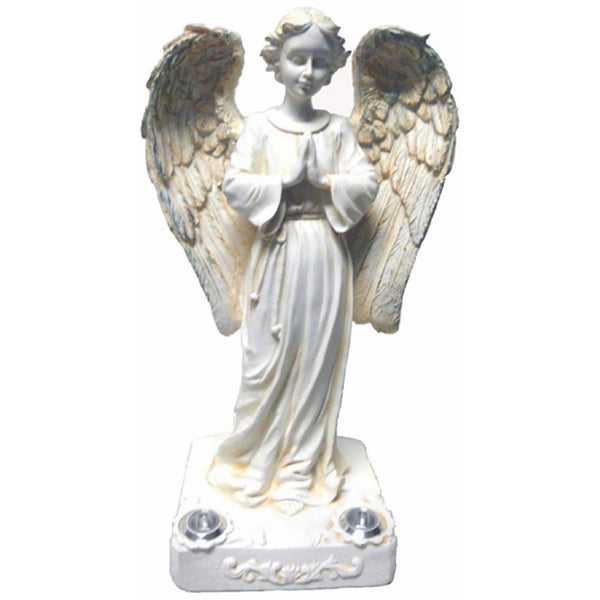 GSL SS-Gsl-PL029 13" Praying Angel with 2 Yellow LED Solar Light