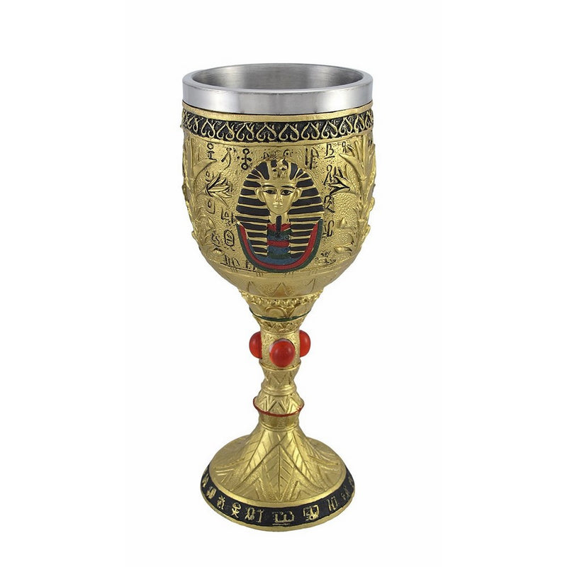 Egyptian Pharaoh Golden Wine Goblet 6 oz.