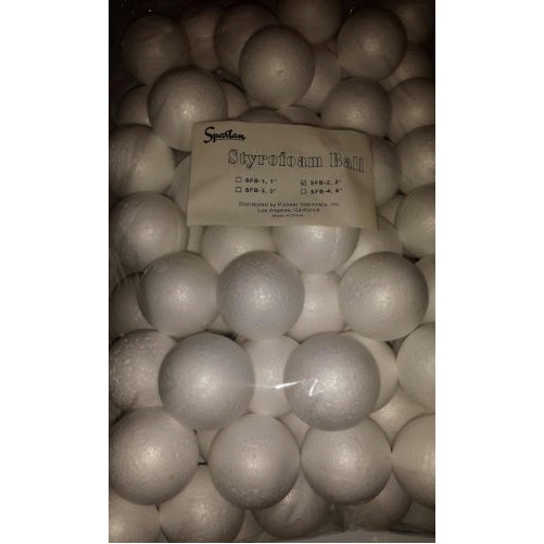 1 BAG 72 Styrofoam Balls 2" SCHOOL XMAS Arts & Crafts Smooth Polystyrene LOWEST PRICE ANYWHERE FROM BNU COLLECTIBLES