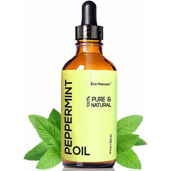 Top Rated Pure Peppermint Oil 4 Ounce by Eve Hansen. Therapeutic Essential Oil For Nausea Relief, Mice Repellent, Hair Growth Oil, Sinus Relief, Breath Freshener, and Natural Muscle Relaxer. Vegan!