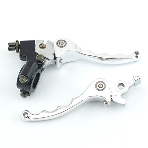 Chrome Folding Clutch & Brake Grip Lever Set for Pit Dirt Bike 90cc 110cc 125cc Bicycle Chinese