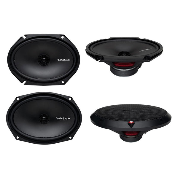 2) Rockford Fosgate R168X2 6x8" 110W 2) R169X2 6x9" 130W 2Way Coaxial Speakers