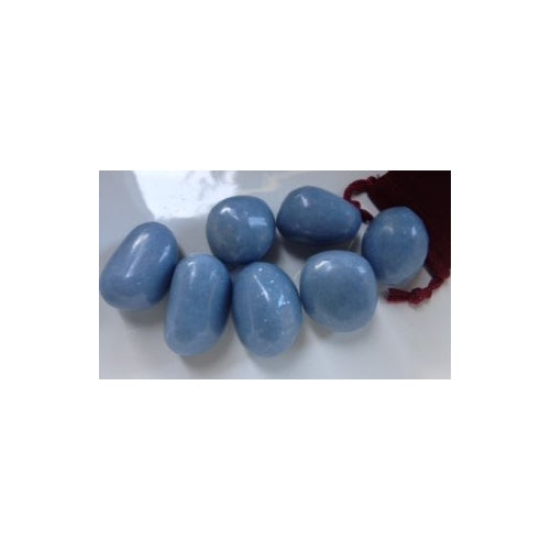 Single Stones: Angelite Blue One Stone Throat Chakra