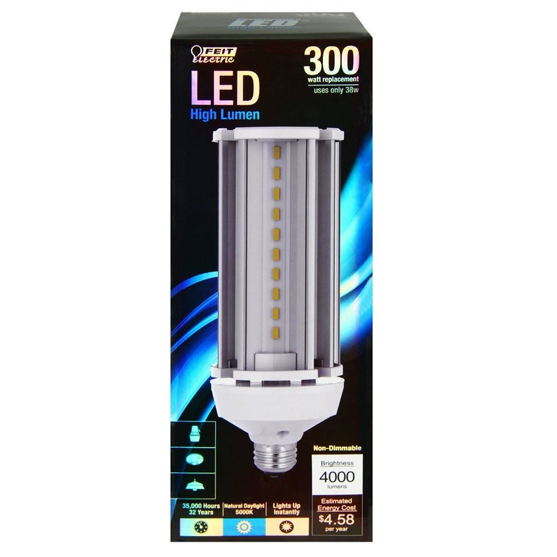 Feit Electric - High lm Specialty Led 300W Equivalent Daylight (5000K) Yd Or Barn Light Bulb (C4000/5K/LED)