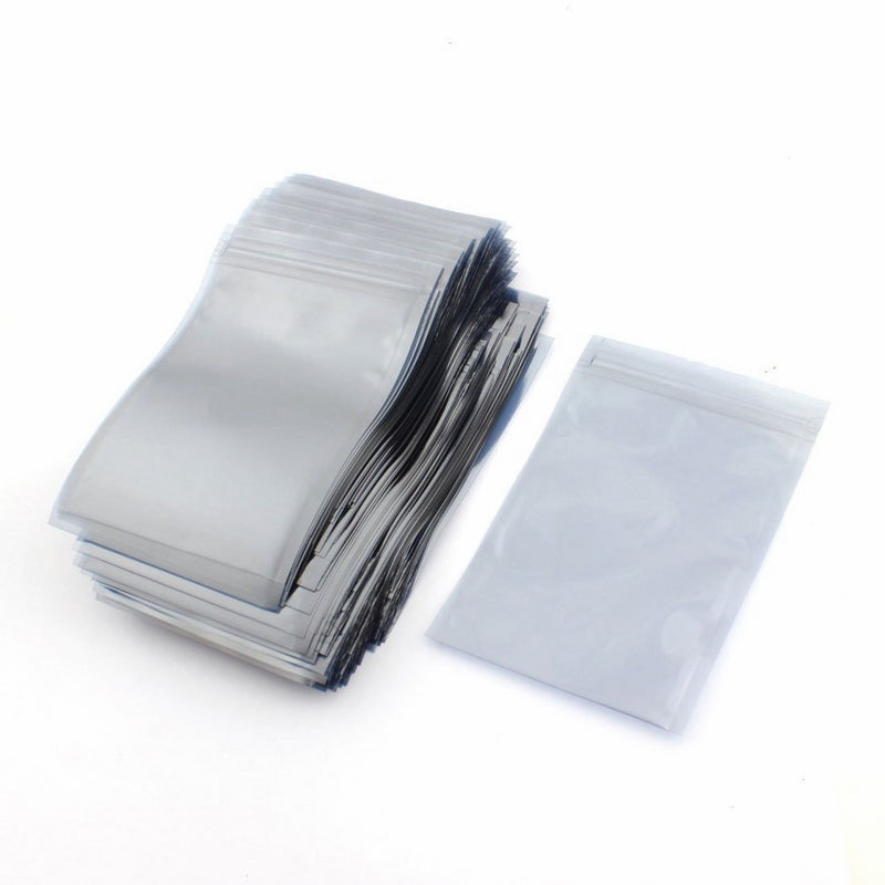 uxcell 100pcs 9cmx13cm Resealable Anti-Static Ziplock Bags for Hard Drive