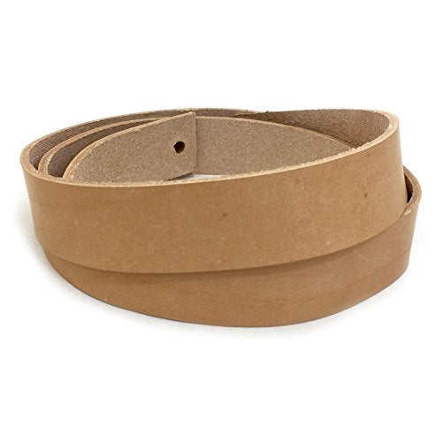 #2 Vegetable Tan Import Cowhide Leather Strip 8/9 oz (1-1/4"x50")