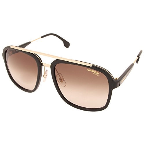 Carrera Men's Ca133s Aviator Sunglasses, Black Gold/Brown Gradient, 57 mm