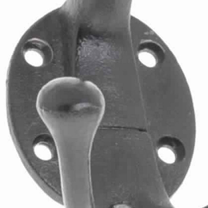 Industrial Style Metal Frame Wall Hook, Black