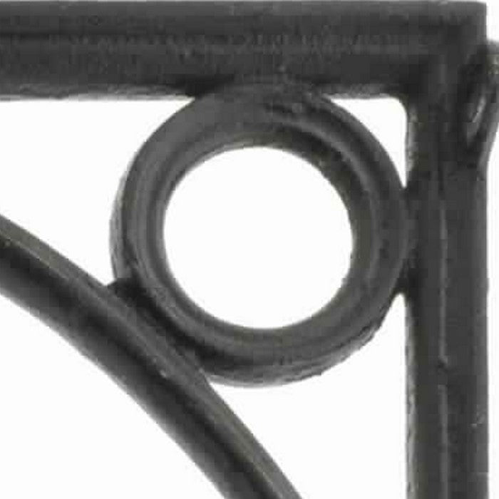 Industrial Style Metal Frame Decorative Wall Bracket, Black