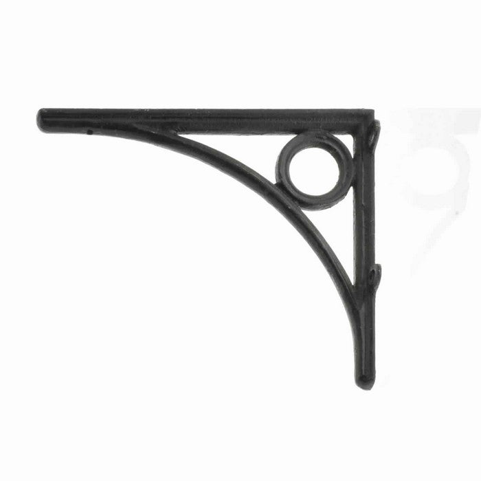 Industrial Style Metal Frame Decorative Wall Bracket, Black