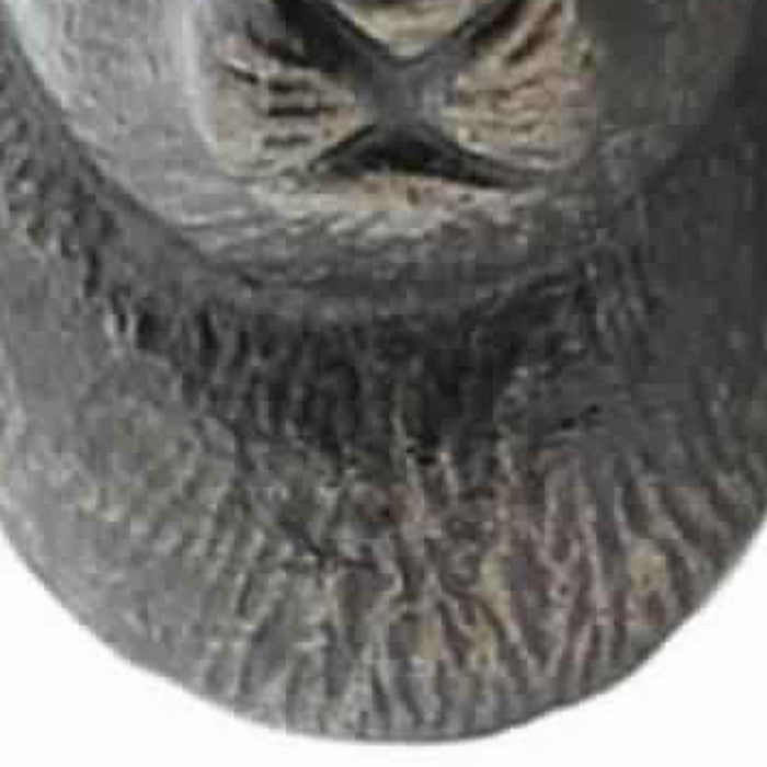 Hare Shaped Metal Frame Wall Hook, Dark Gray