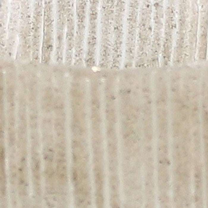 Cylindrical Sand Enameled Glass Hurricane, Medium, Clear and Brown
