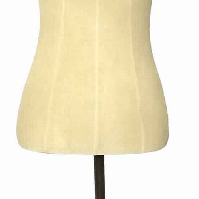 Female Mannequin Torso Body with Adjustable Stand, Beige and Brown