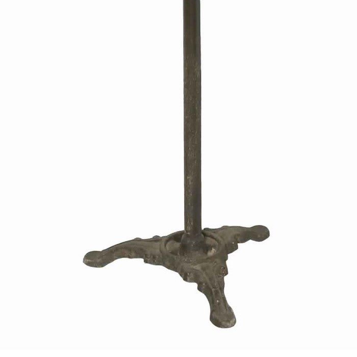 Bust with Metal Stand and Adjustable Height, Beige and Brown