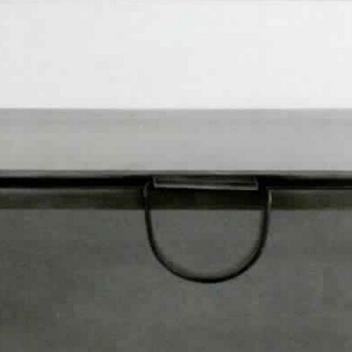 Square Metal and Glass Frame Case with Lift Top Storage, Large, Black