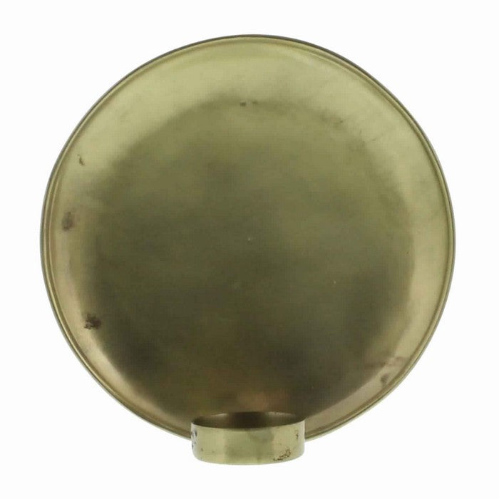 Round Metal Frame Tealight Wall Sconce, Large, Brass
