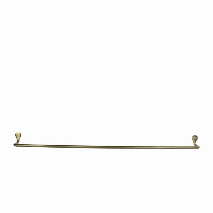 32 Inch Tubular Metal Wall Mounting Bar Hanger, Brass