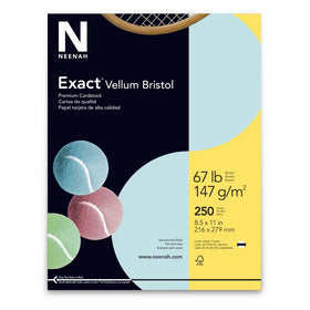 Exact Vellum Bristol, 8.5" x 11", 67 lb/147 gsm, Blue, 250 Sheets (81328)