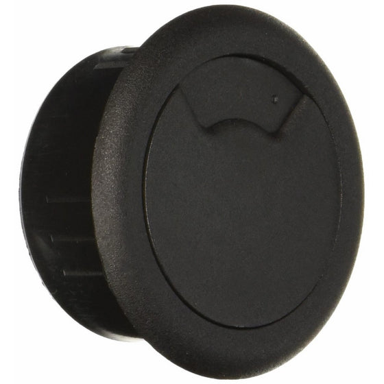 CordAway Grommet, Adjustable, 2" dia, 1-1/8" deep, Black, 1/Pack (00201)