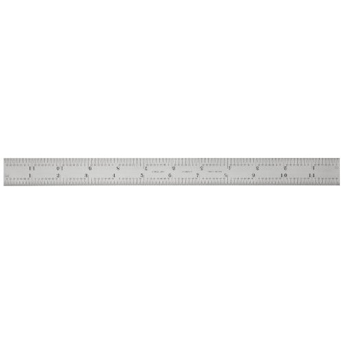 Starrett CB12-4R Blade for Combination Squares, Satin Chrome, 12", 4R Grad,