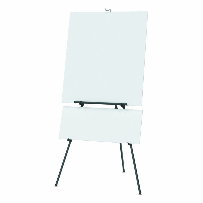 Quartet Easel, Aluminum, Heavy-Duty, Telescoping, 66" Max. Height, Supports 45 Lbs, Black (56EX)