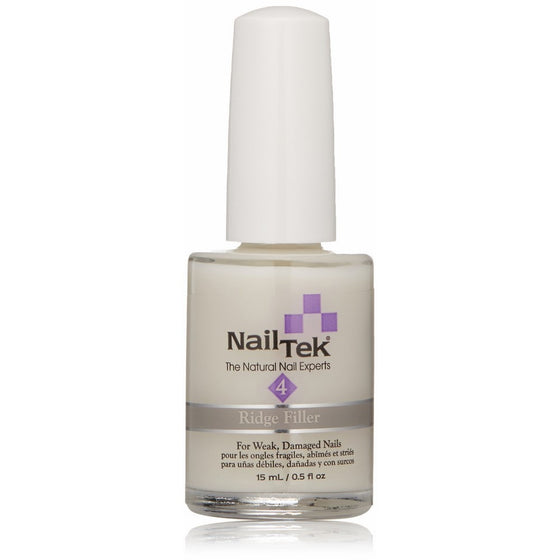 Nailtek Foundation Xtra Ridge-filling Nail Strengthener Base Coat, 0.5 Fluid Ounce