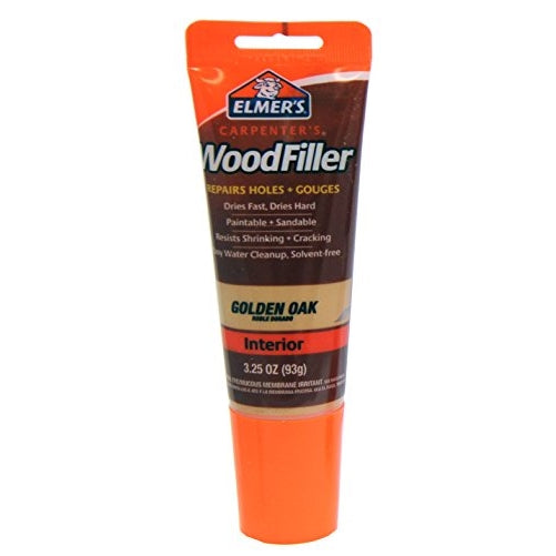 Elmer's E861 Carpenter's Wood Filler, 3.25-Ounce Tube, Golden Oak