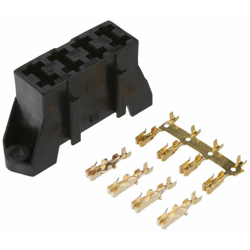 Dorman 85668 Black Fuse Block Holds 4 Blade Fuses