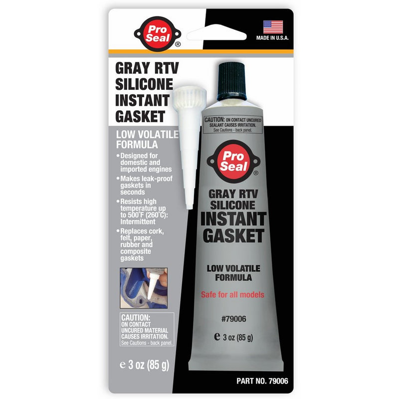 Pro Seal 79006 Aluminum RTV Silicone Sealant. 3 oz.