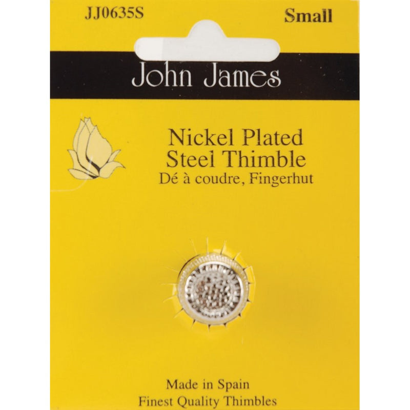 Thimble Nickel Plated Steel Crimp Top-Size 7