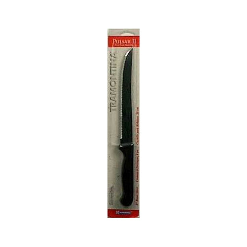 Tramontina Plastic Handle Carving Knife 8" Carbon Micro-Serrated Carded