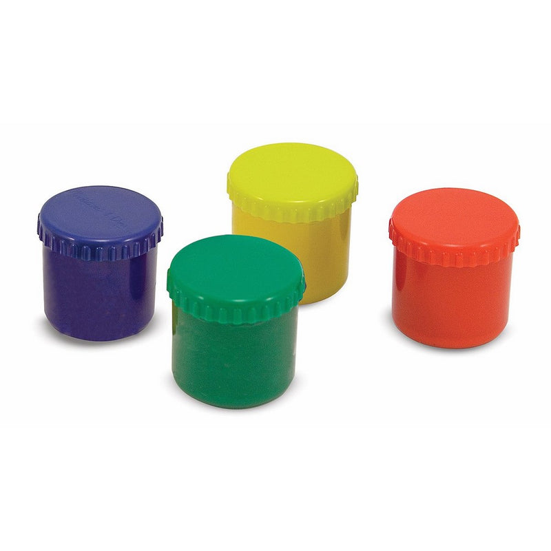 Melissa & Doug Finger Paint Set (4 pcs) - Red, Yellow, Blue, Green