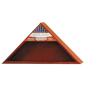 Military Flag Case Mahogany