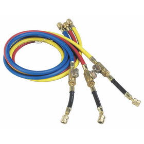 Robinair (65060) Enviro-Guard Hoses with Ball Valves - 60", Set of 3