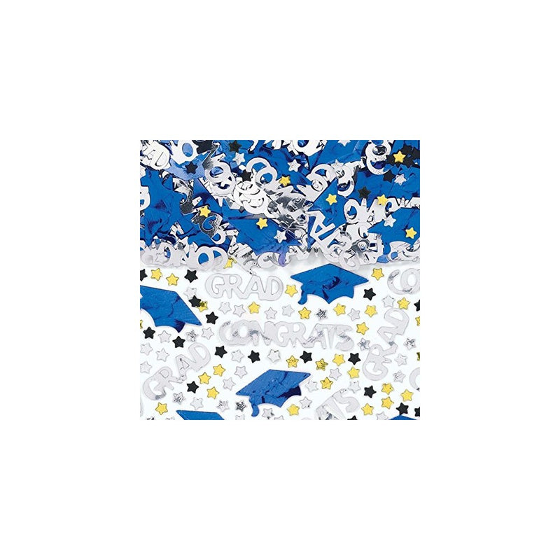 Amscan Blue Mixed Grad Confetti