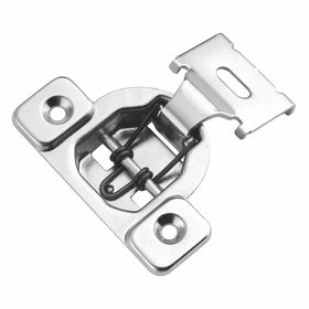 Hickory Hardware P5125-14 1/2-Inch Overlay Euro Frame Hinge, Bright Nickel